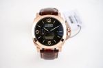 Panerai 316L Steel 45*13MM Automatic Movement Leather Strap Men Watch